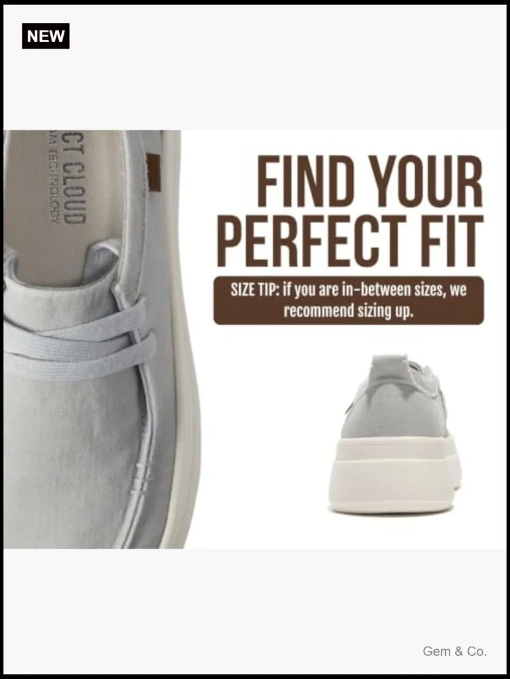 Canvas Platform Loafers - Slip On Sneakers for Women - Memory Foam - Casual